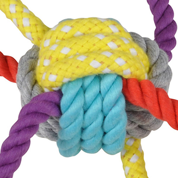 Jouet corde 6 nœuds pour chien