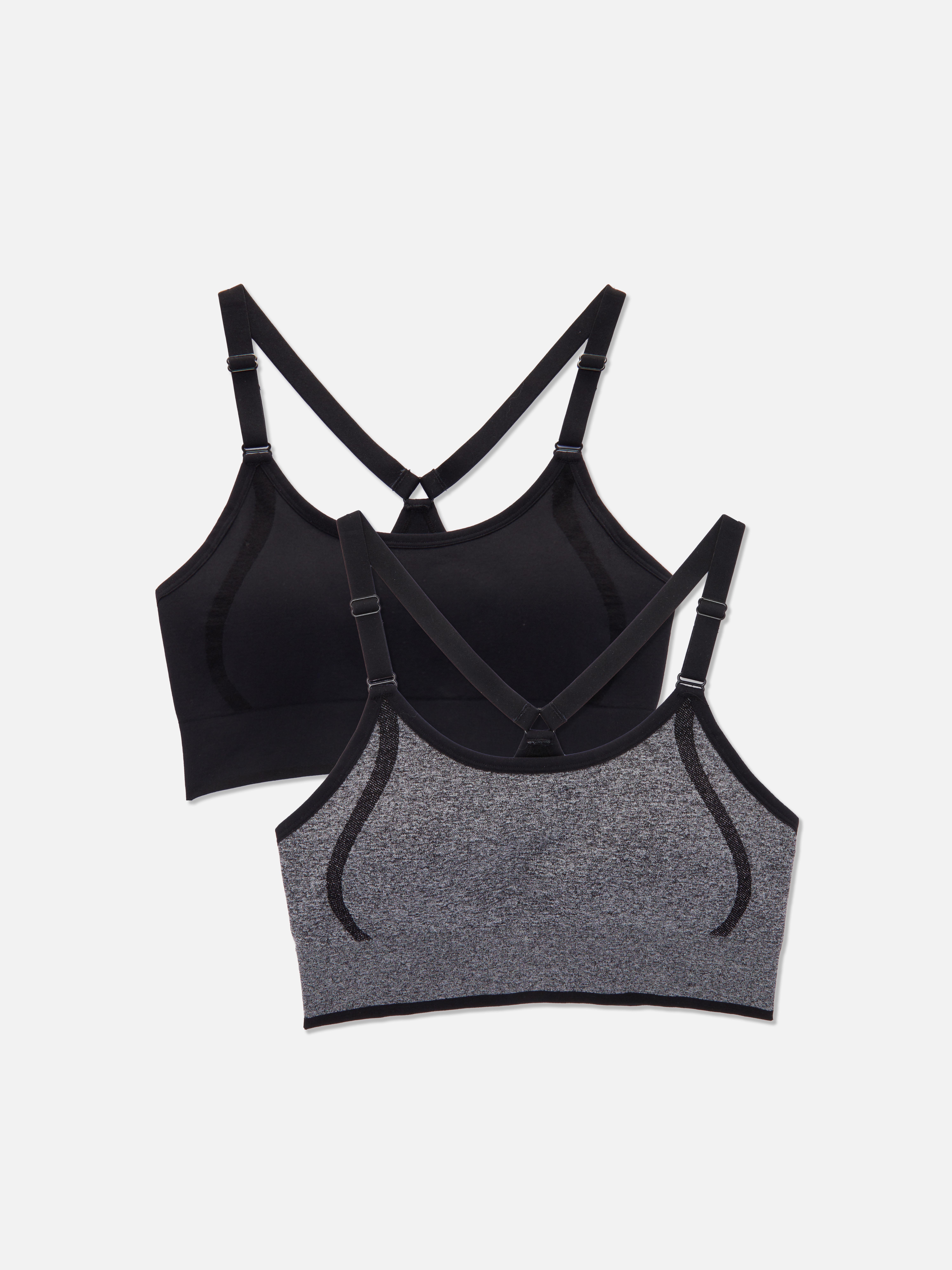 2-Pack Seamless Racerback Sports Bras