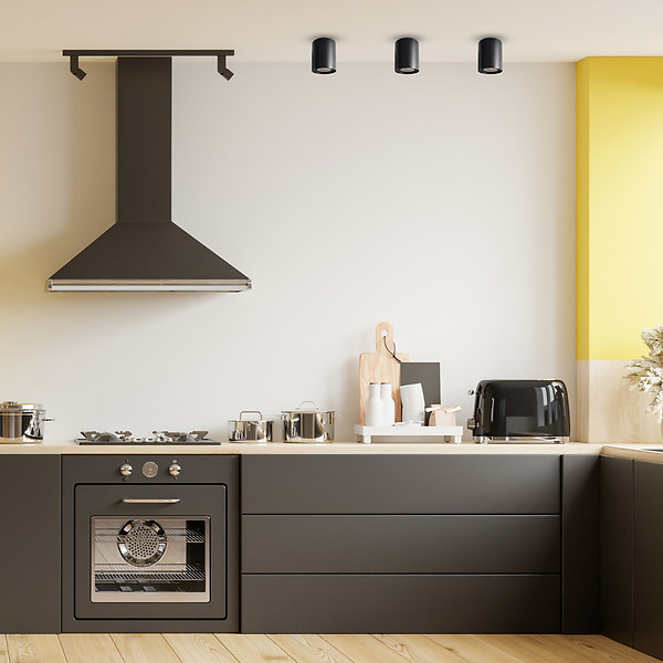 Lampa sufitowa Bima aluminiowa czarna