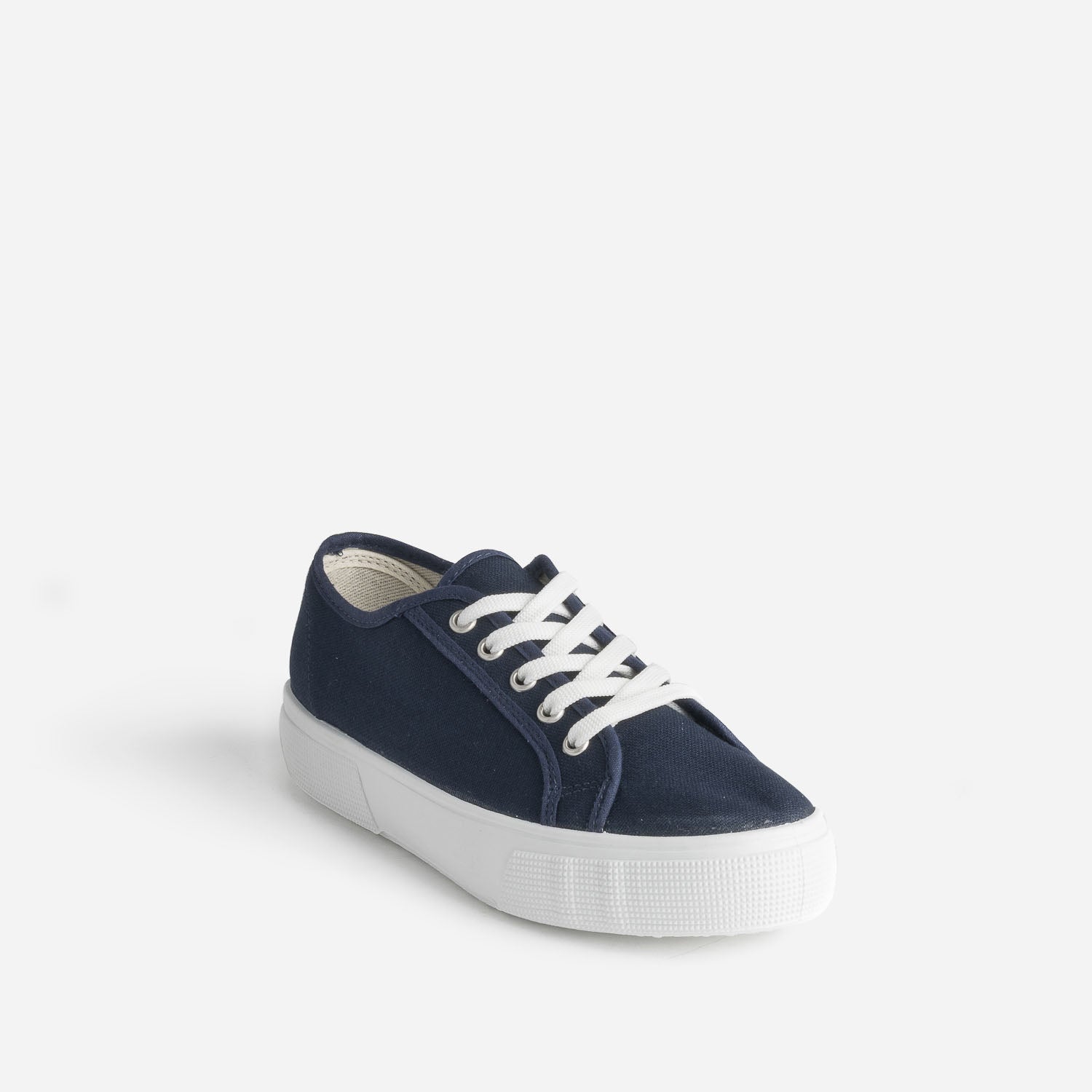 Tennis en toile bleu marine