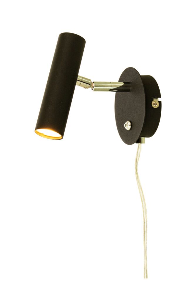 VEGGLAMPE ANETA ARTIC SVART 6W LED