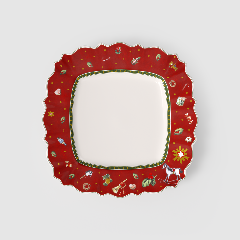Toy's Delight Dinner plate - Red, Premium Porcelain