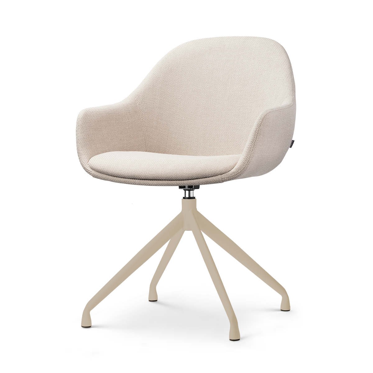Nolon Nola-Mae draaibare eetkamerstoel beige beige onderstel