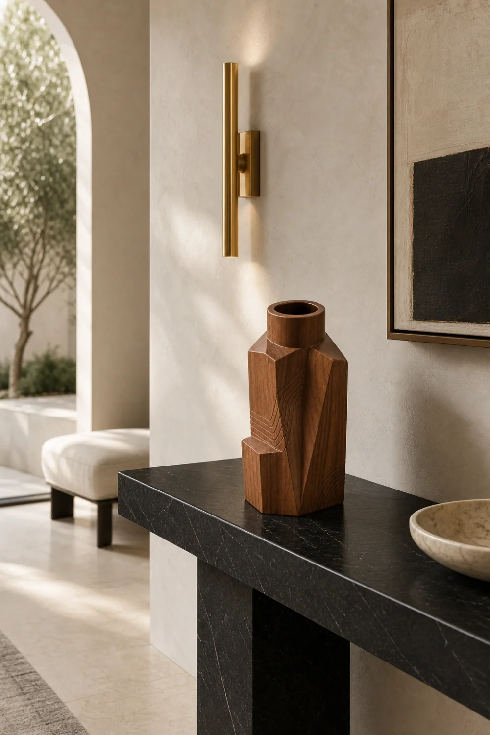 Vase Wood Sculpture #WG105