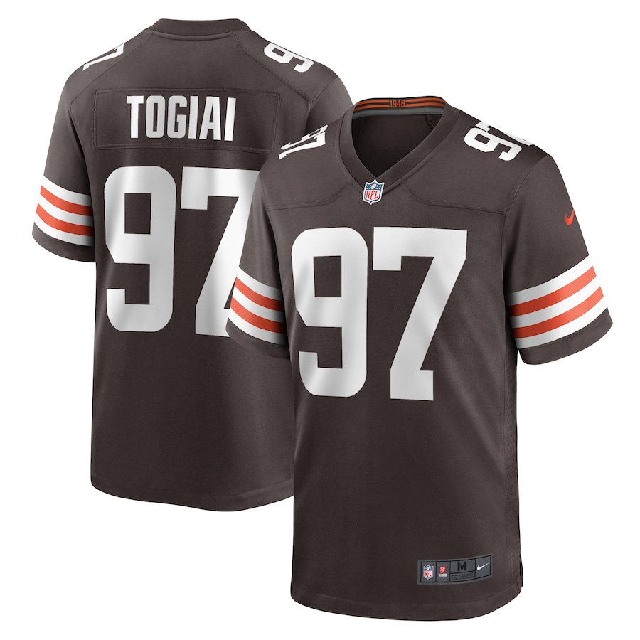 Tommy Togiai Cleveland Browns Nike  Game Jersey -  Brown