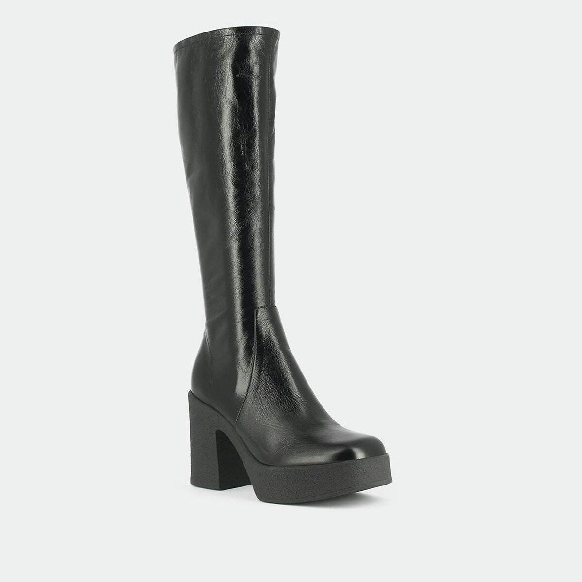 Bottes en cuir vieilli Dricia, plateforme