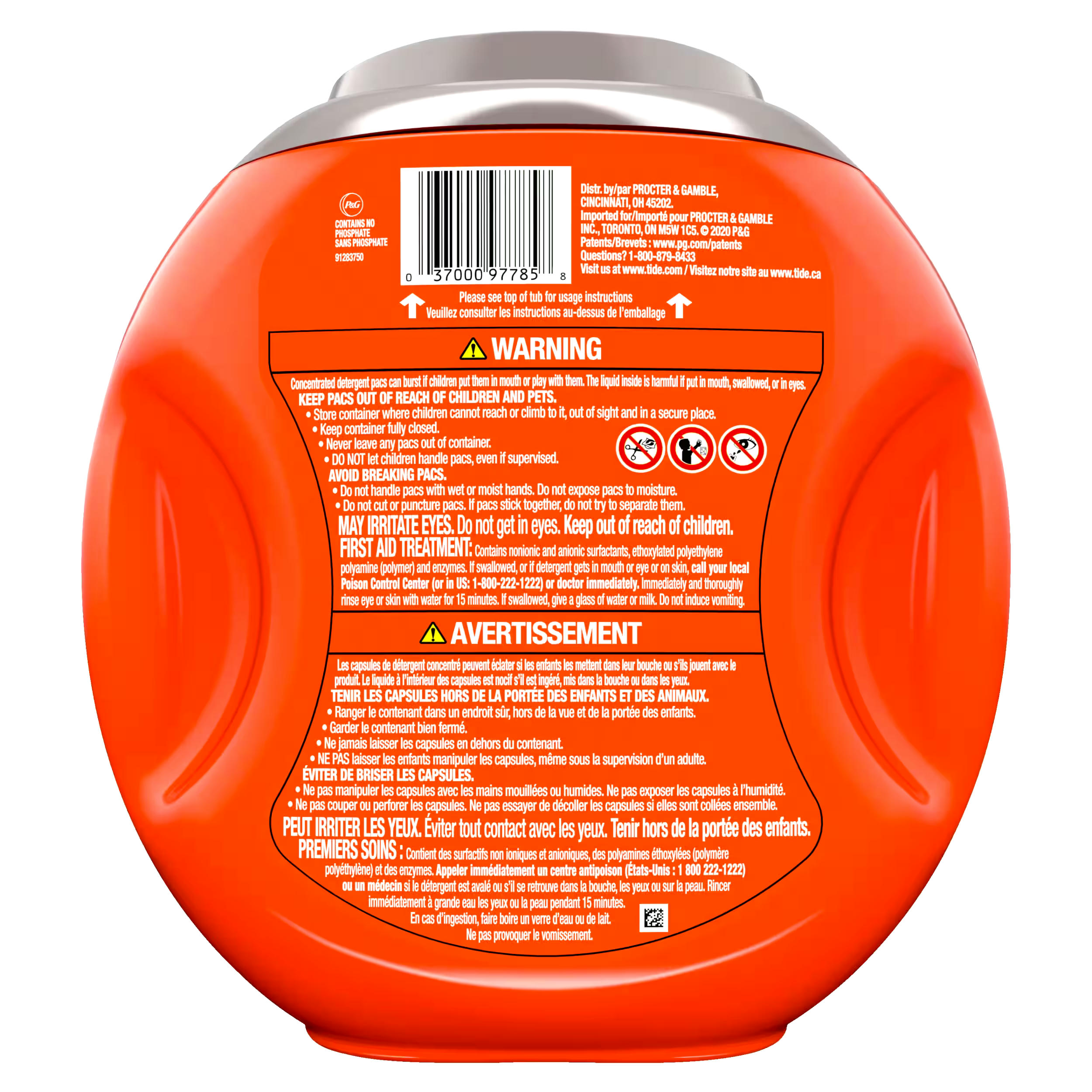 Tide PODS with Downy, Liquid Laundry Detergent Pacs, April Fresh, 61 count