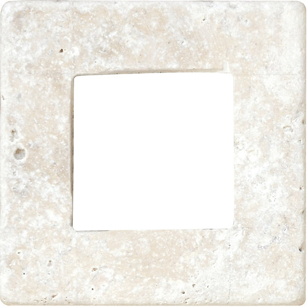 CARREAU RENAISSANCE TRAVERTIN IVOIRE PERCE 1 PIÈCE 10 x 10 CM CASA LINEA