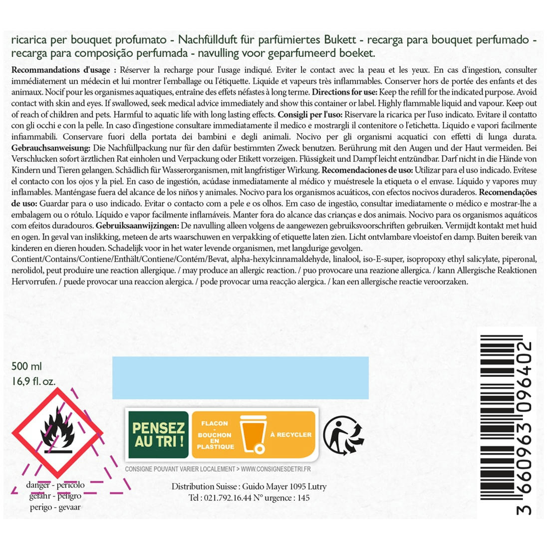 JASMIN D’ÉTÉ - Recharge bouquet 500ml