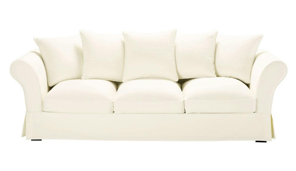 Roma - Housse de canapé 4/5 places ivoire