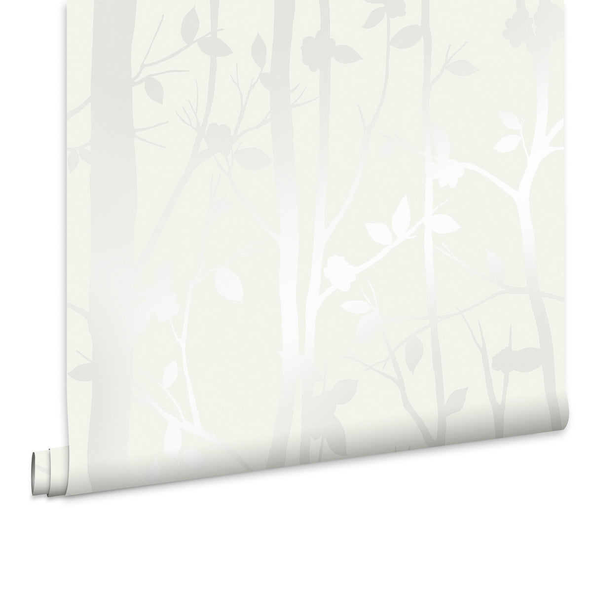 Laura Ashley Vliesbehang - Cottonwood Pearlescent White - 10mx52cm