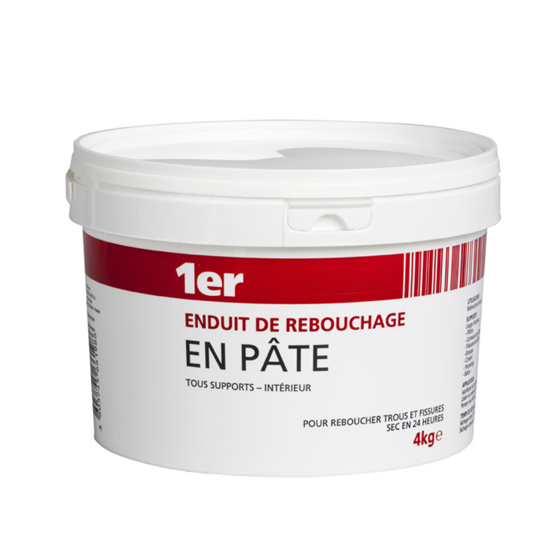 Enduit de rebouchage pâte 4 kg 1ER