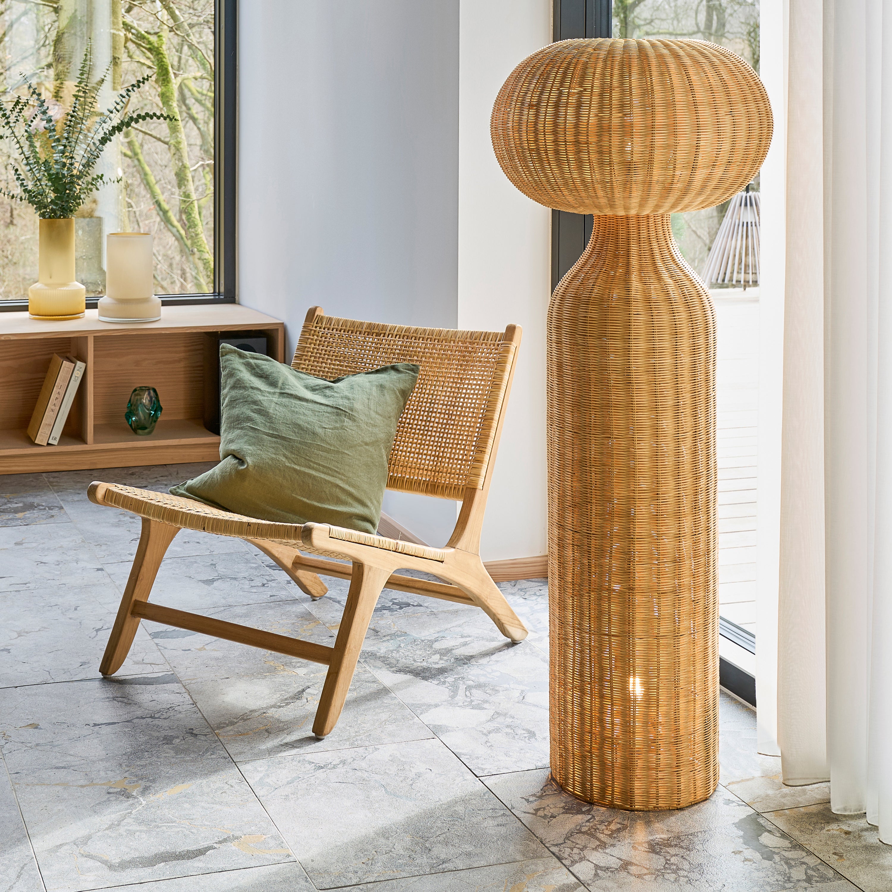 Villa Collection Vinka Vloerlamp - Naturel