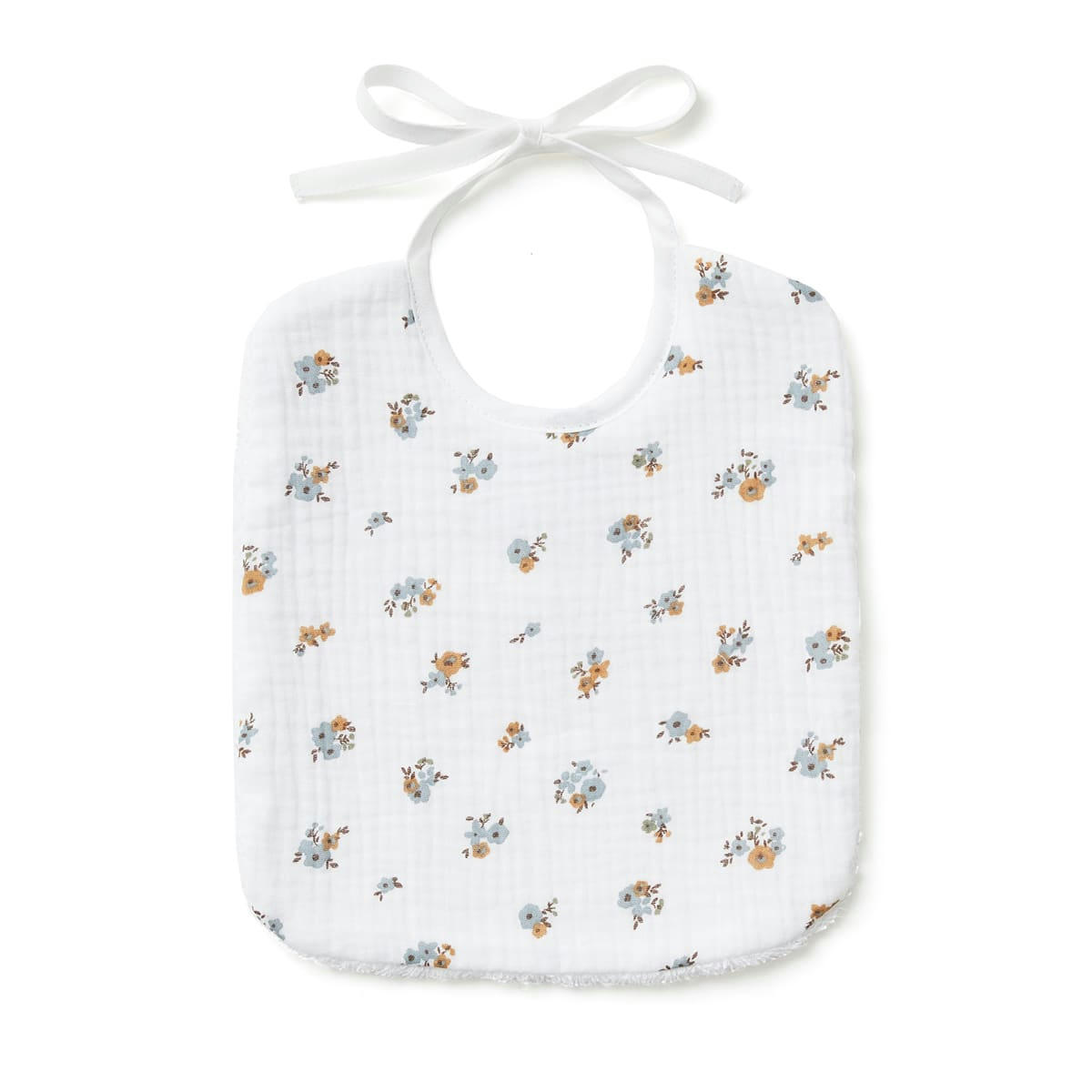 - Bavoir imprimé fleurs