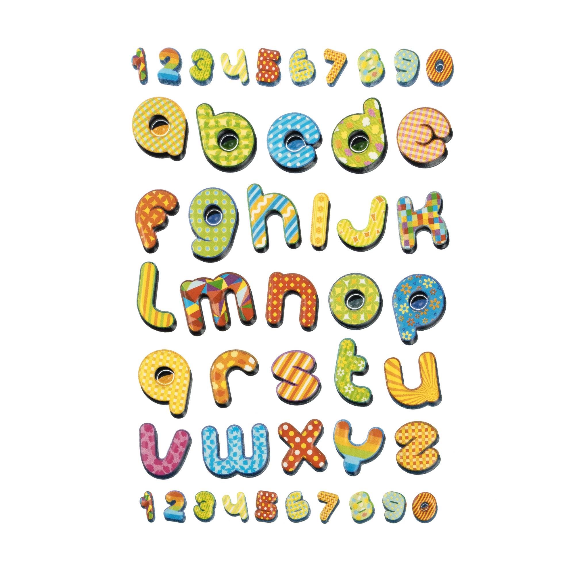 Retro Alphabet Puffy Stickers
