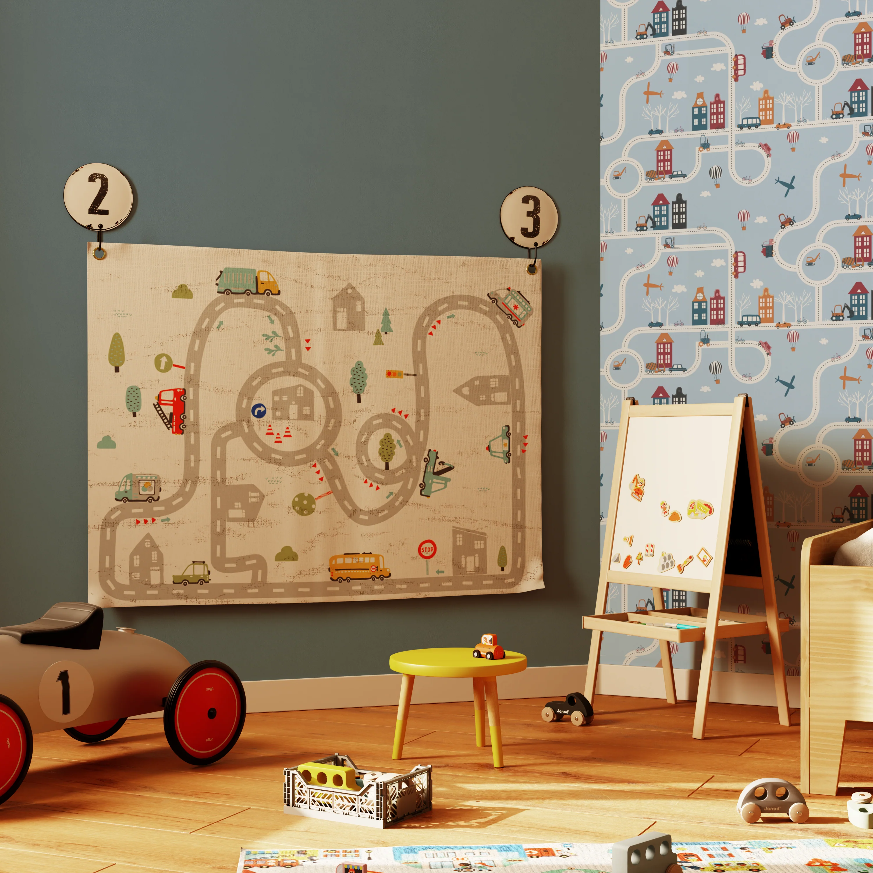 4MURS Kakémono déco MON CIRCUIT coloris multicolore