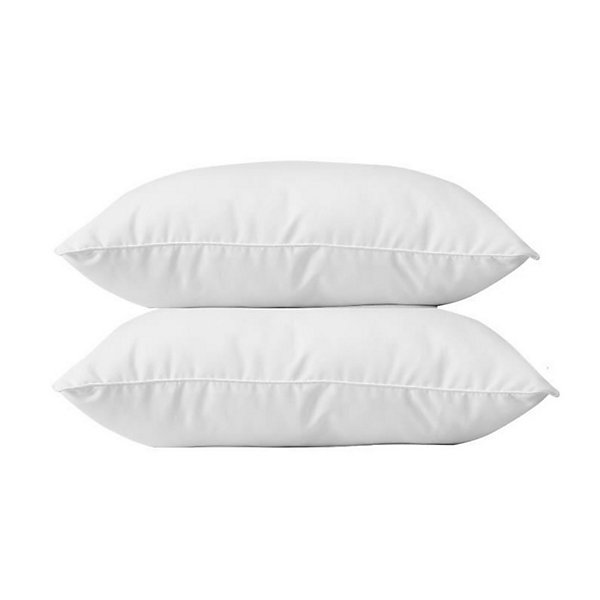 BLANREVE Lot de 2 Oreillers en coton - 60 x 60 cm - Blanc
