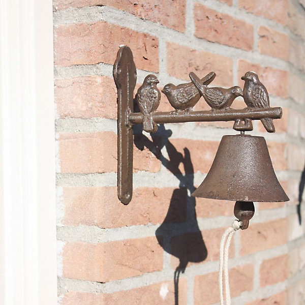 Cloche de jardin en fonte 4 oiseaux