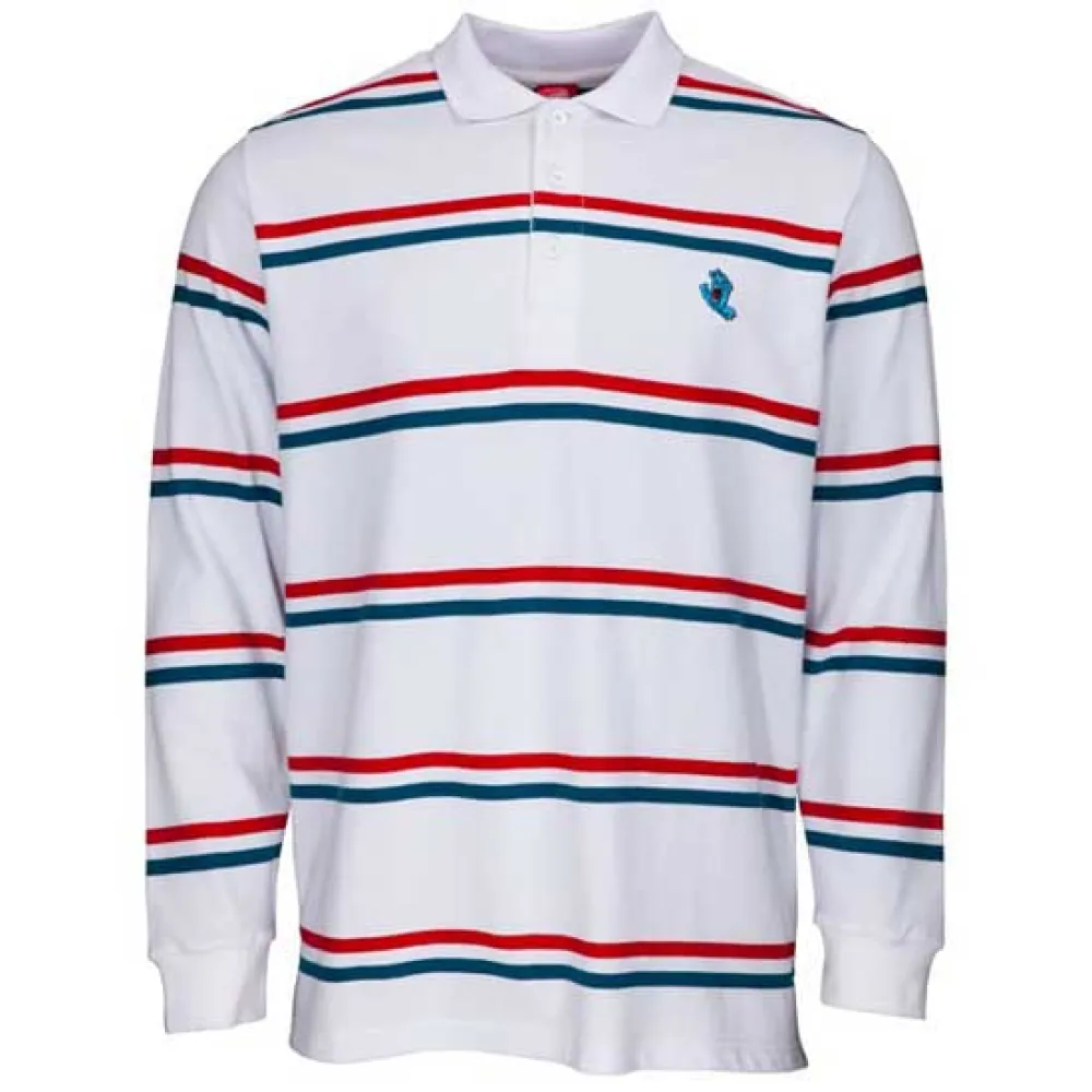 Santa Cruz Screaming mini hand long sleeve polo