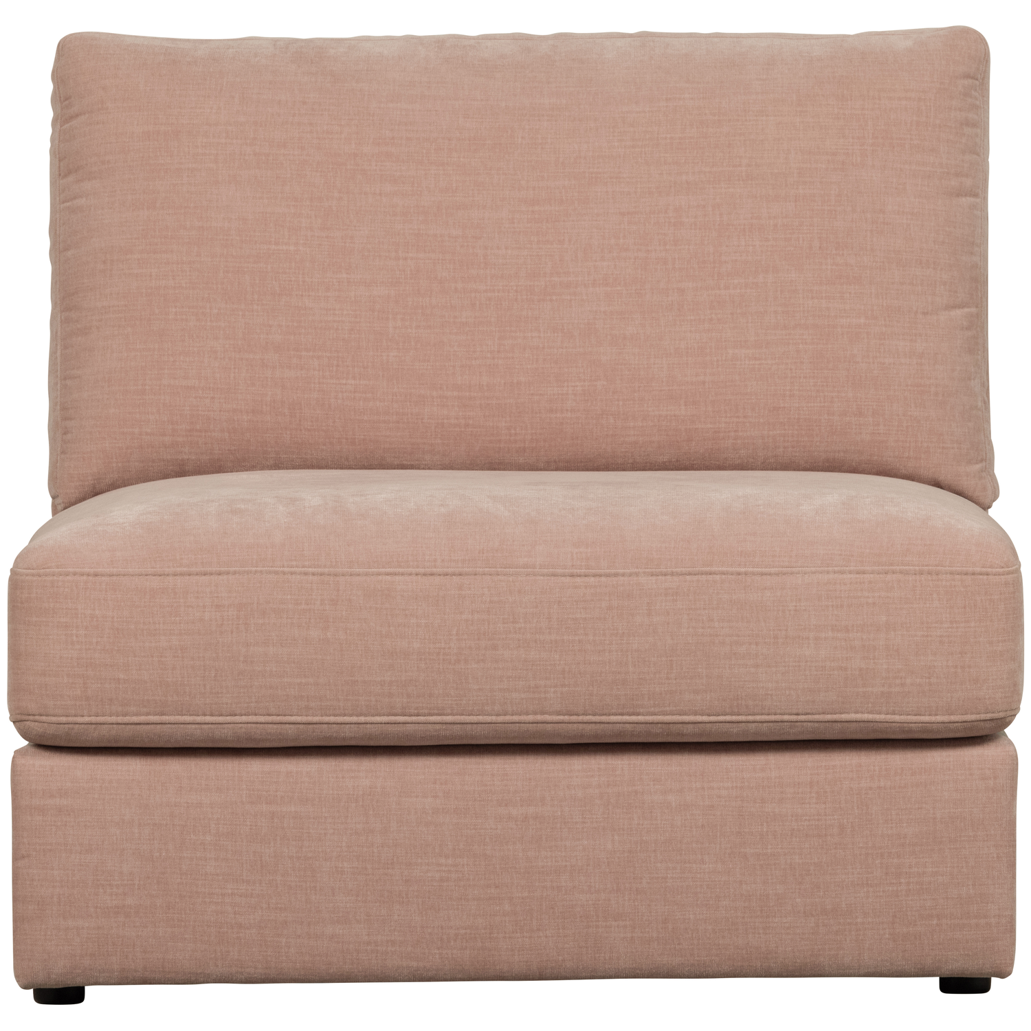 vtwonen 1-zits bank element zonder arm Family - Polyester - Roze - 85x90x98