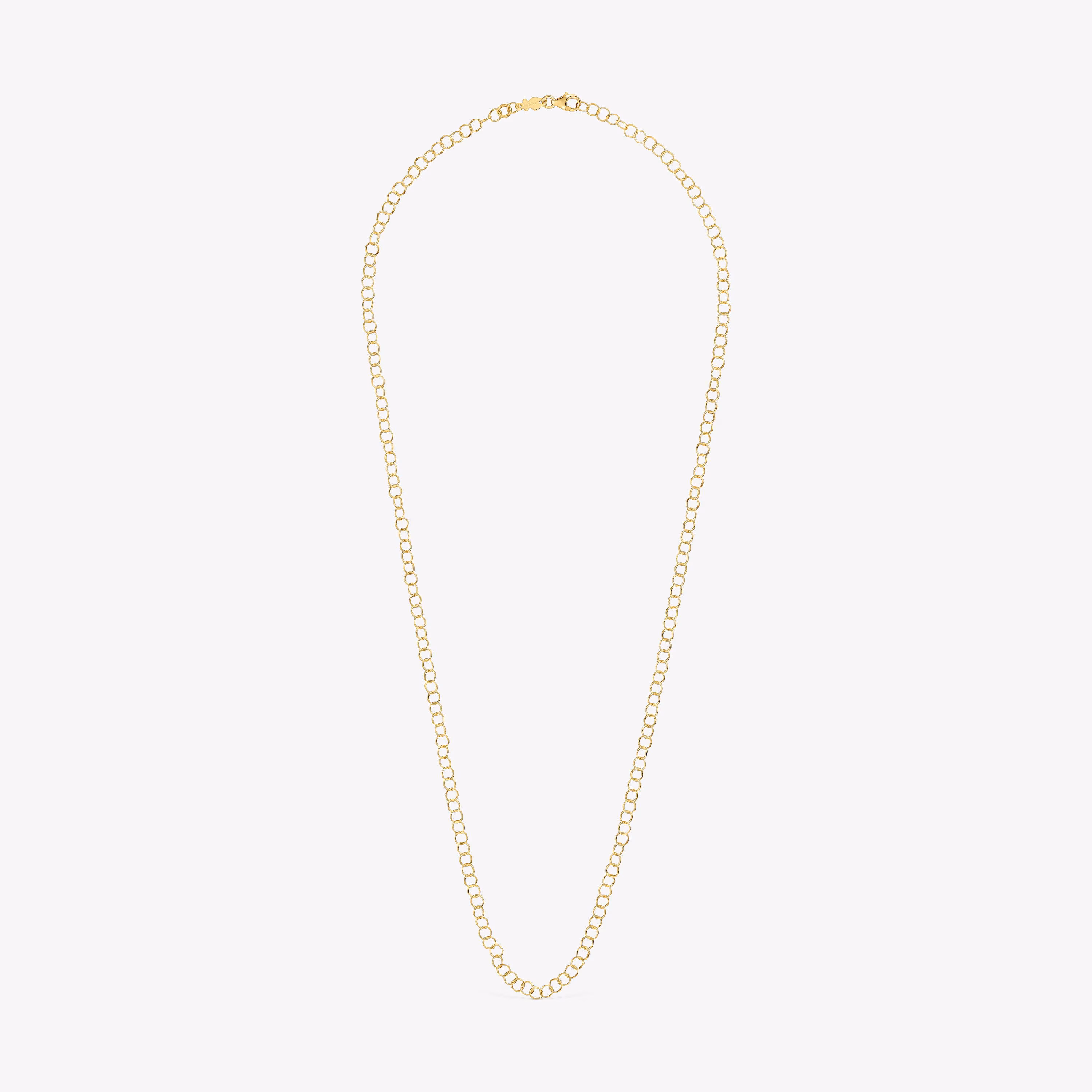 Collar corto anillas de oro 50 cm Basic