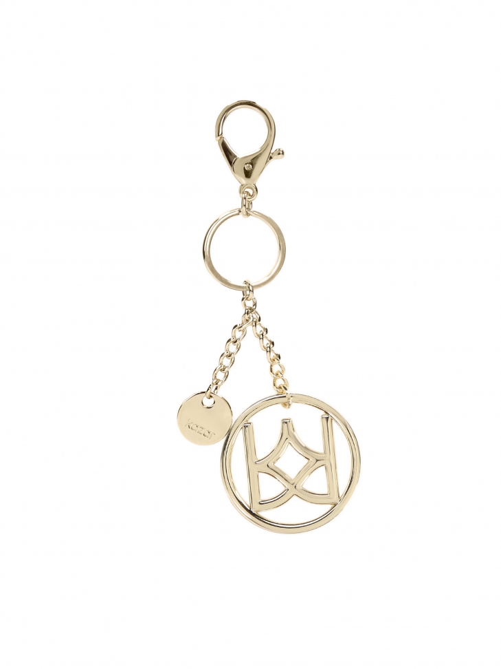 Ladies' golden key ring