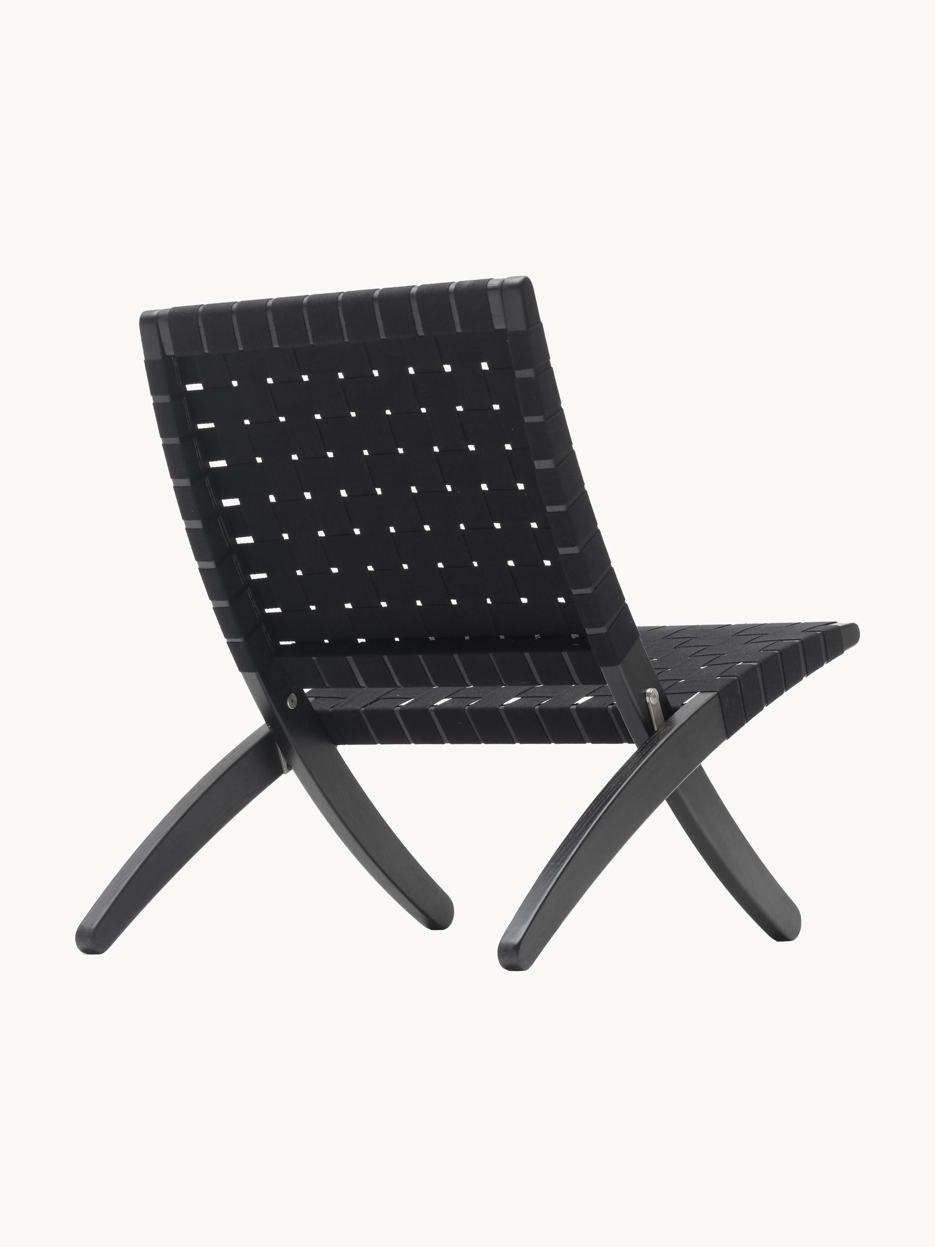 Klappbarer Loungesessel MG501 Cuba mit handgeflochtener Sitzfläche und Rückenlehne