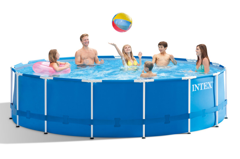 Basen ogrodowy stelażowy zestaw 12w1 457x122 Intex