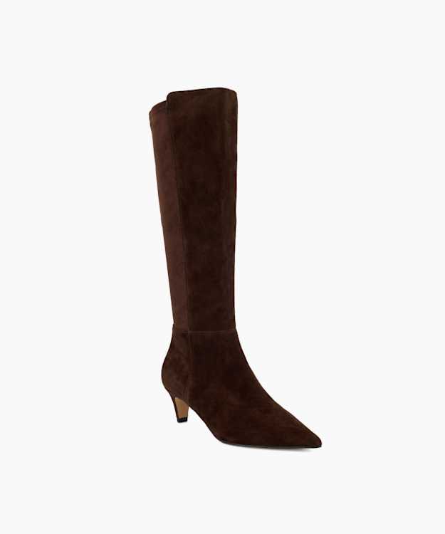 Shasa Brown - Suede Knee-High Boots