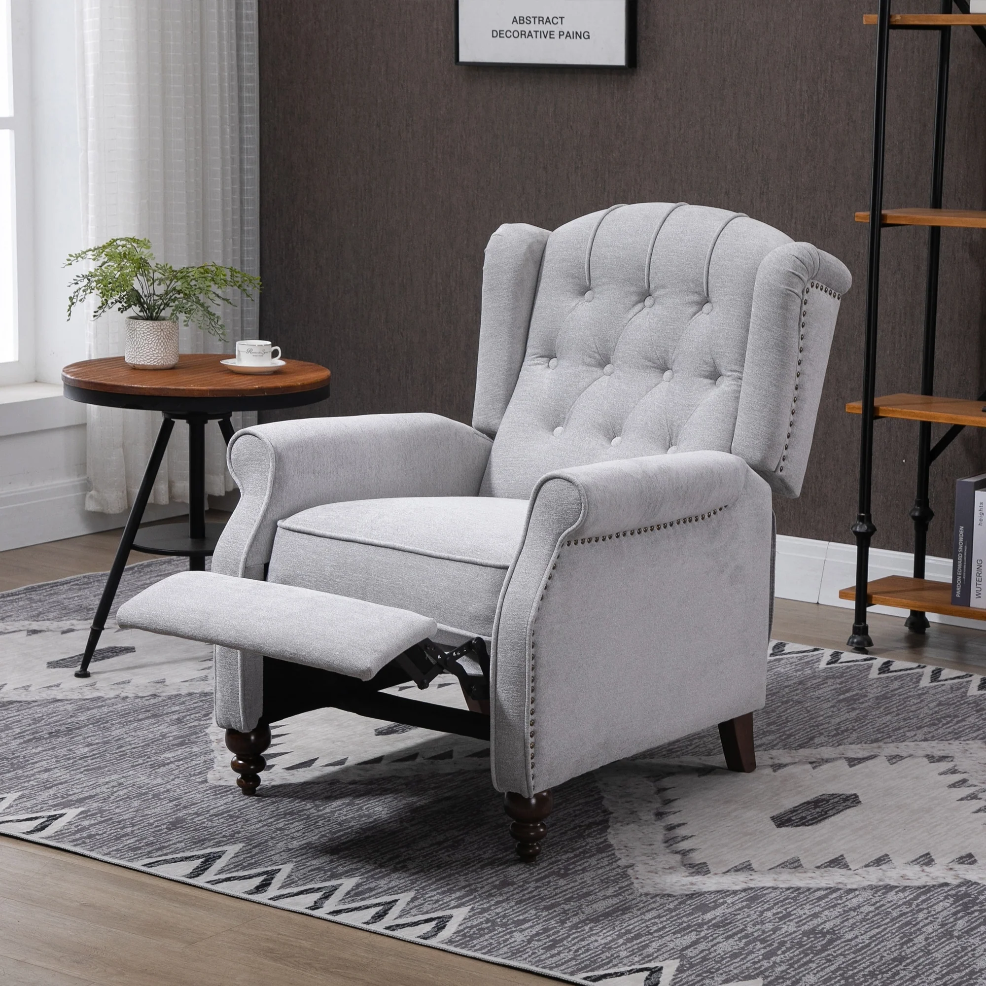 GZMR Button Tufted Push Back Recliner Chair