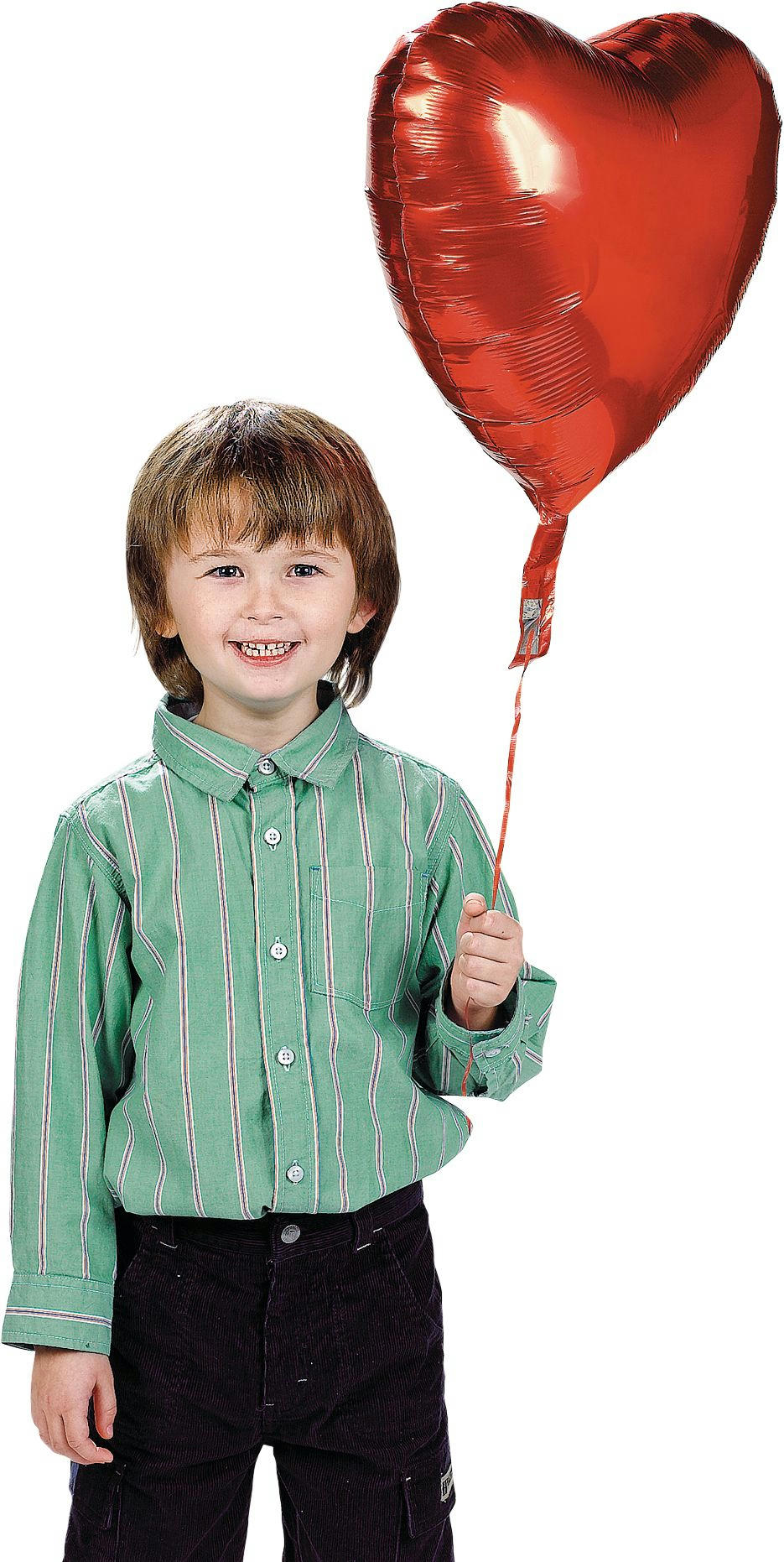 Heart Foil Balloon for Valentine's Day/Love/Anniversary, Helium Inflation Included, Red, 17-in