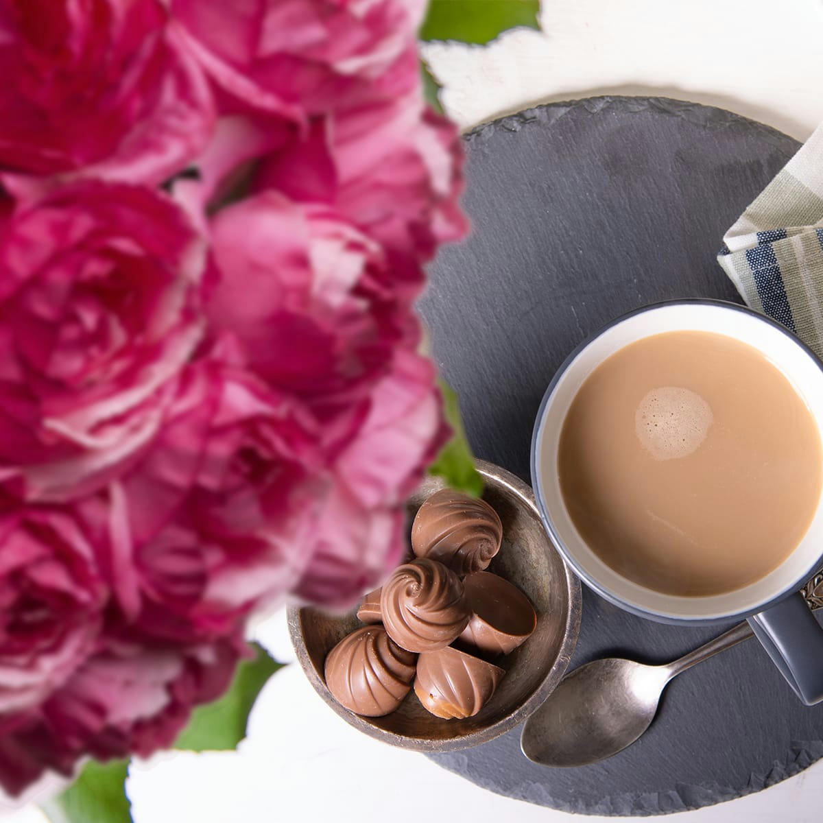 DIANE - Rose artificielle Diane H53cm