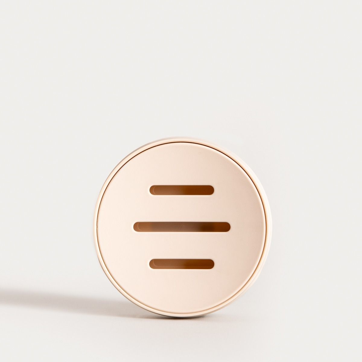 Mydelniczka TORUS z tłoczeniem beżowa 11x11x2,5 cm