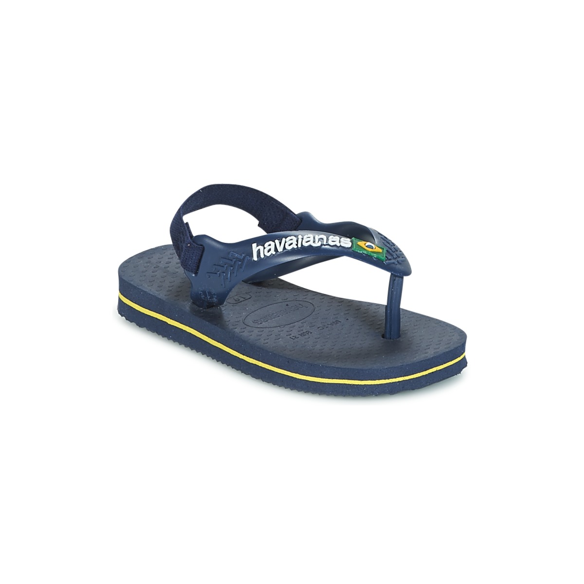 Havaianas - BABY BRASIL LOGO - Marine / Yellow