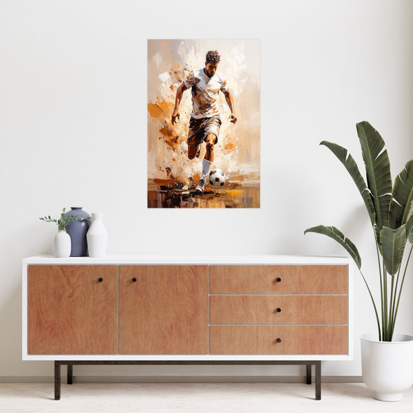Naklejka na ścianę Feeby Piłkarz 20x30