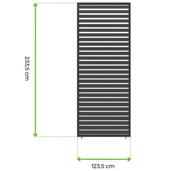 PanelŻaluzjowy 1,3m dekoracyjny do Pergoli ELEGANCE/DELUXE/FUSION