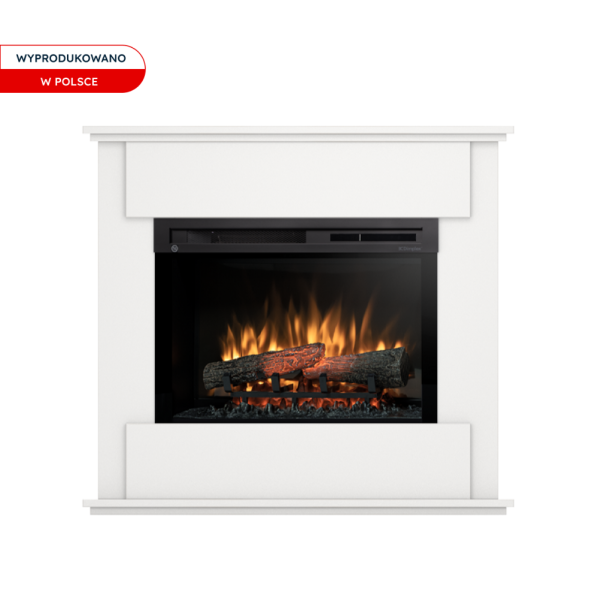 Kominek elektryczny ścienny 26" XHD 1400W grzewczy LED biały Warmtec Fonte