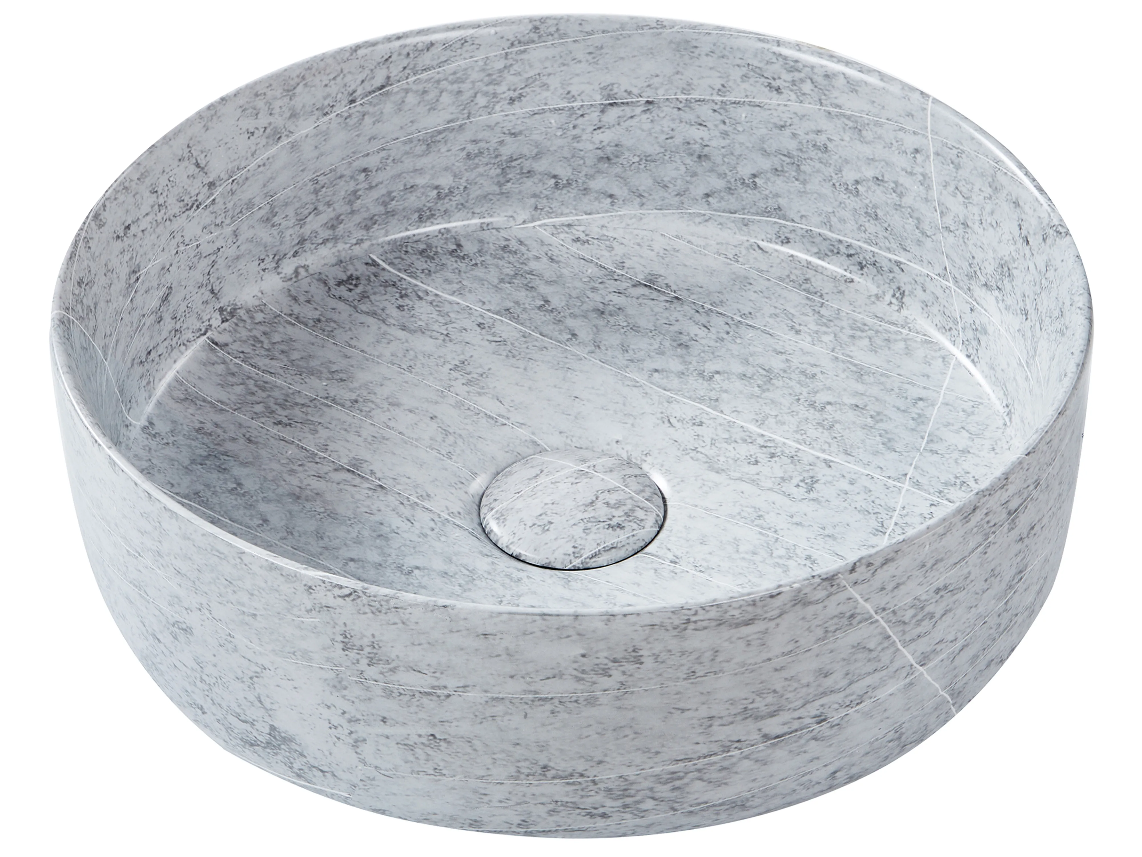 Countertop Basin GUDAR ? 370 mm Ceramic Grey Concrete Effect
