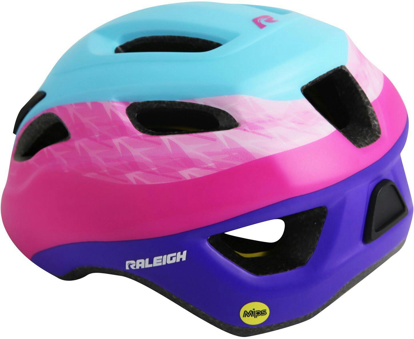 Raleigh Venture MIPS Bike Helmet, Child, Blue/Pink