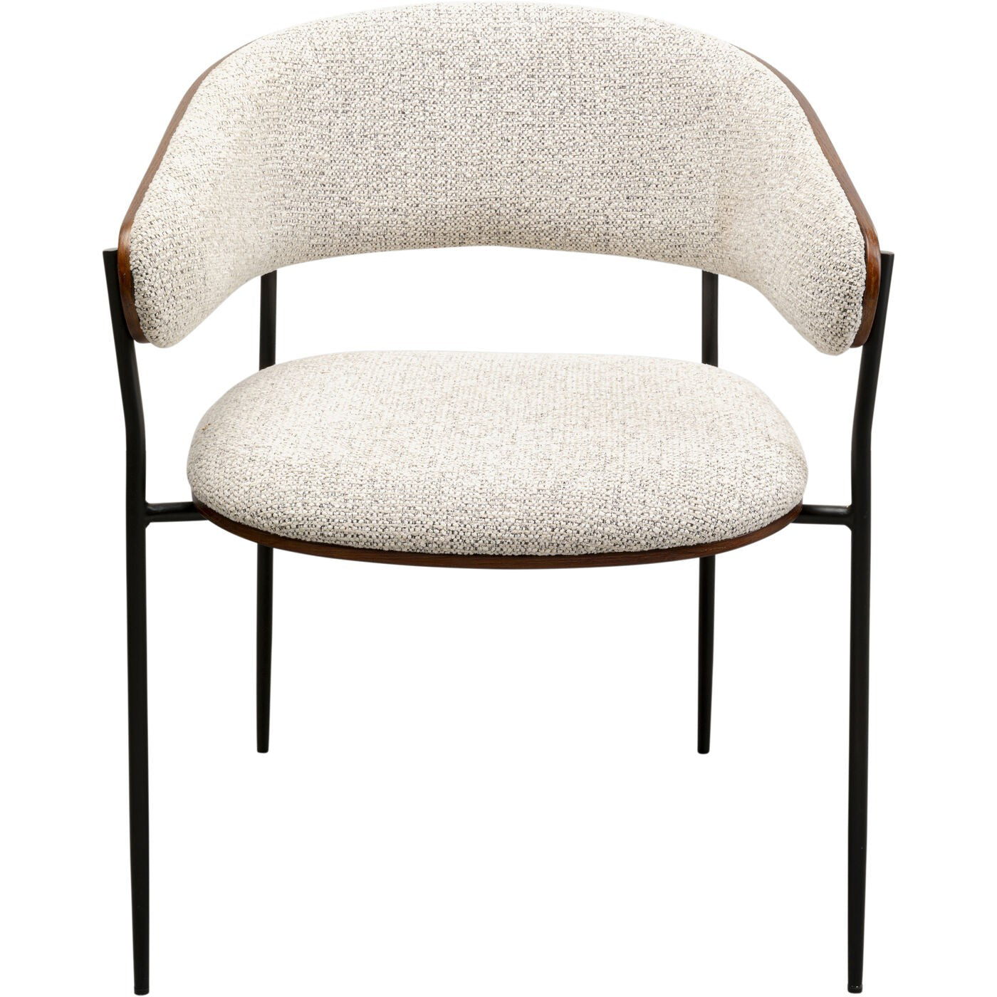 Kare Design Stoel met armleuningen Cindy walnoot