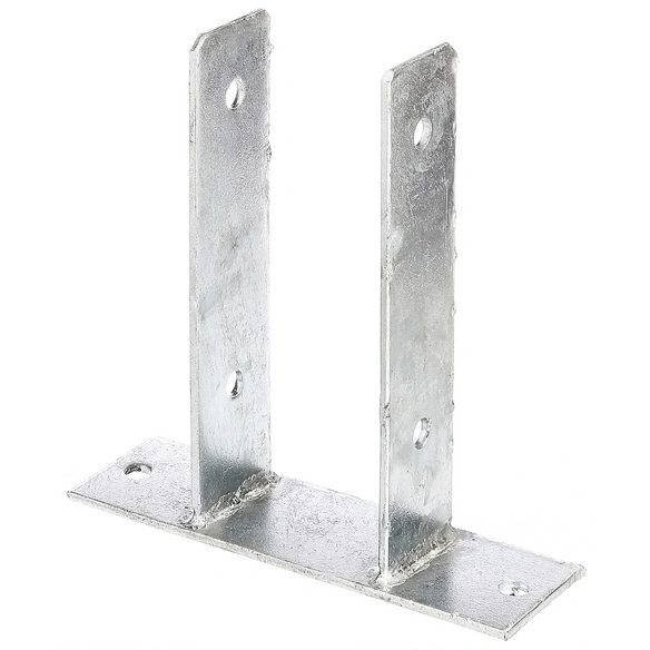 U-Pfostenträger, Rohstahl, BxL: 200 x 200 mm
