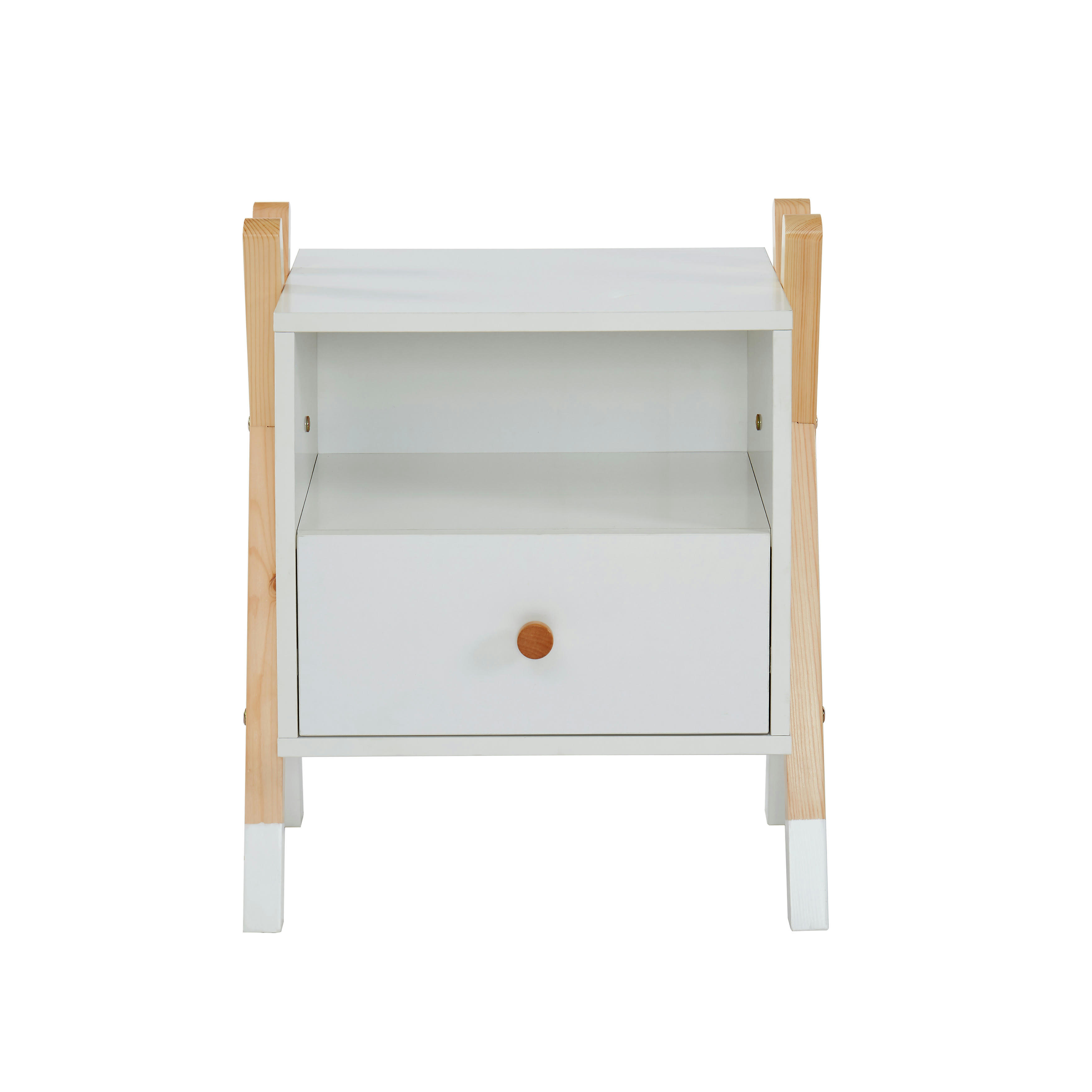 TIPI - Table de chevet enfant   blanc  1 tiroir