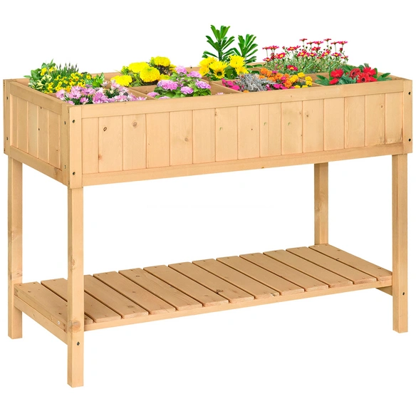 Pflanztisch, BxHxL: 60 x 81 x 120 cm, natur