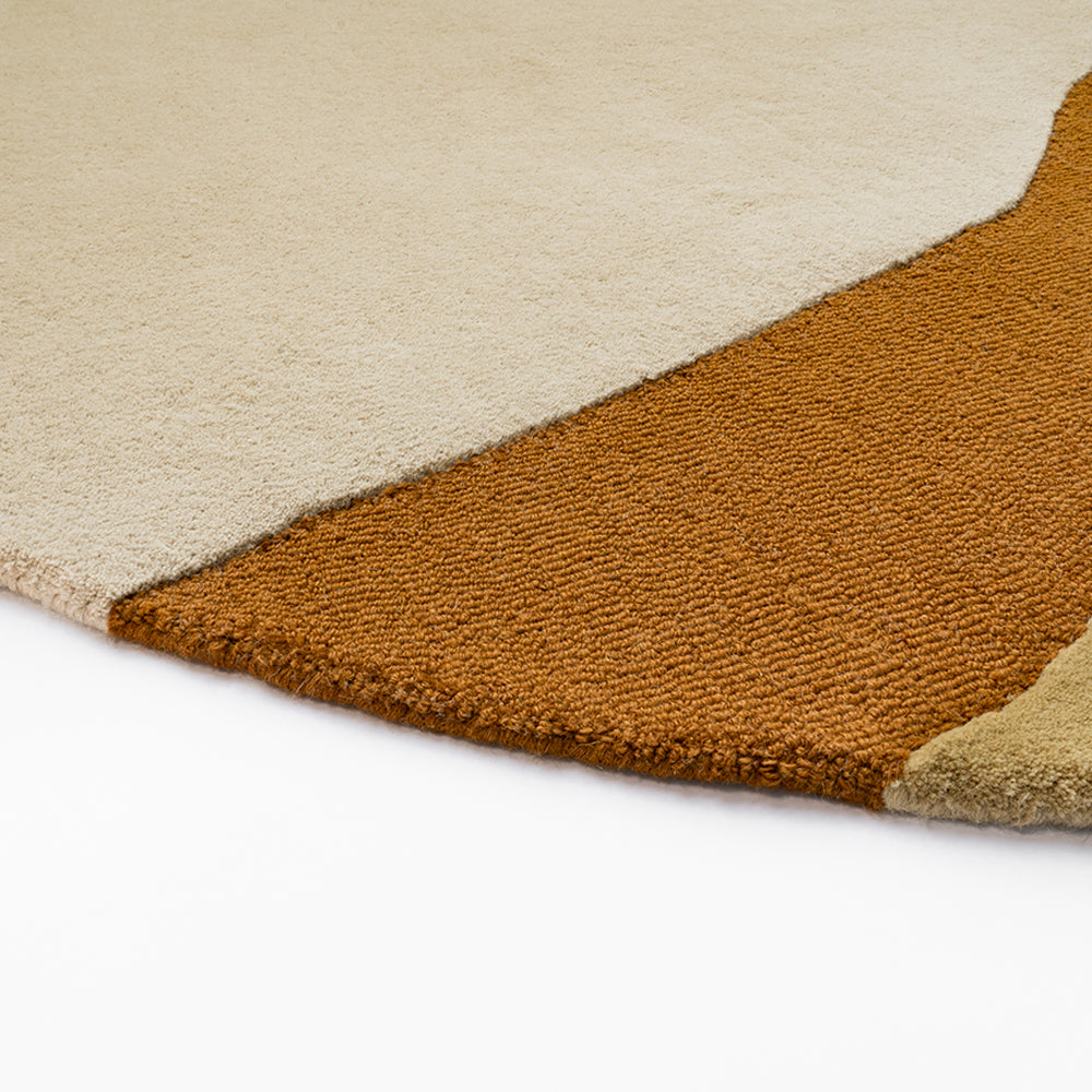 Acsento Figari Vloerkleed Ø 200 cm - Gold