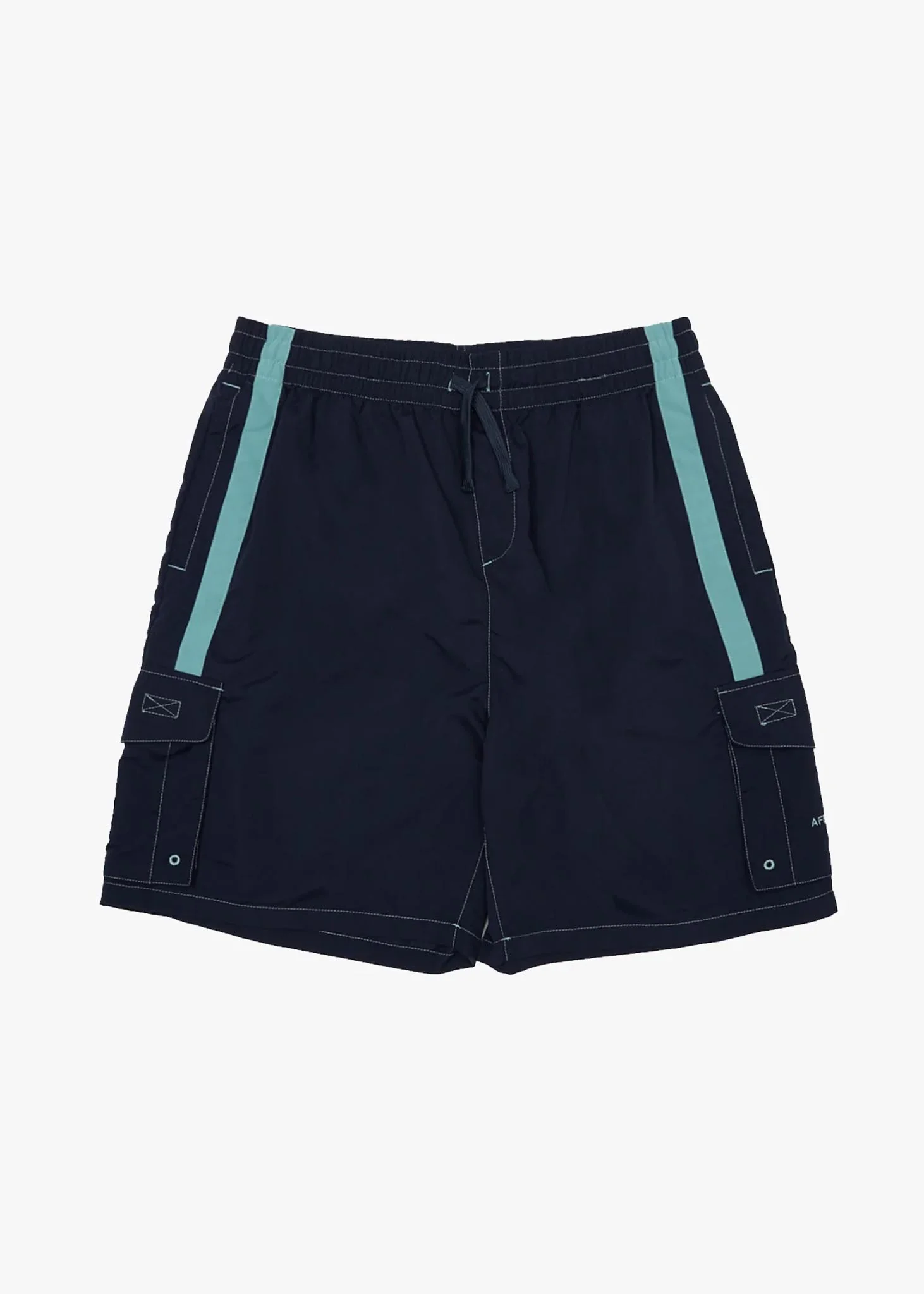 AFENDS Mens House Related - Cargo Swim Short 21 - Deep Sea