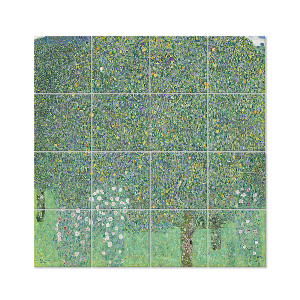 - Tableau Rosiers Sous Les Arbres - Gustav Klimt 200x200cm