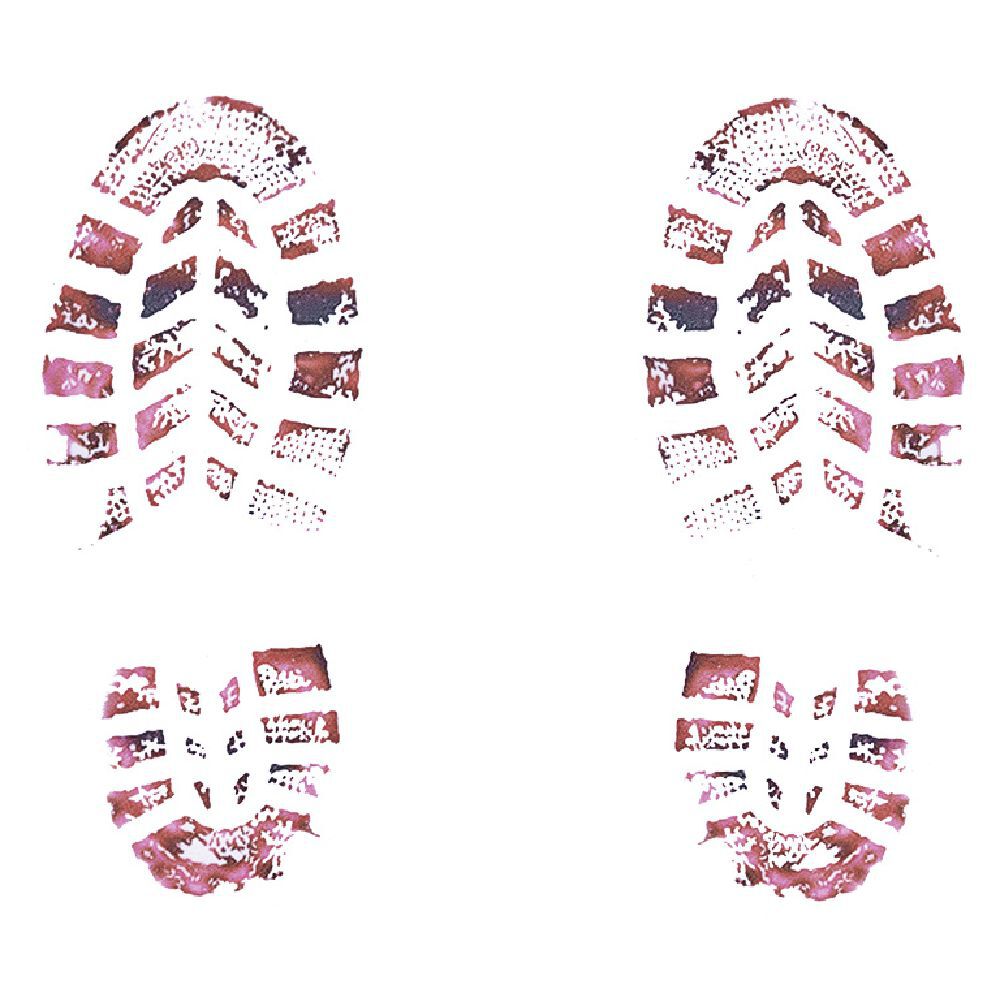 Sticker faux pas en plastique