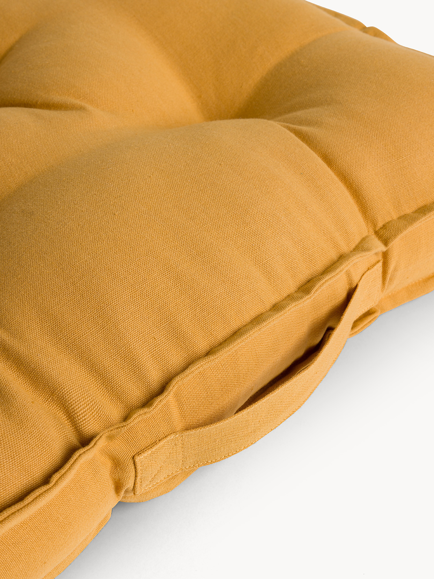 Cuscino materasso 50x50 cm in cotone tinto filo