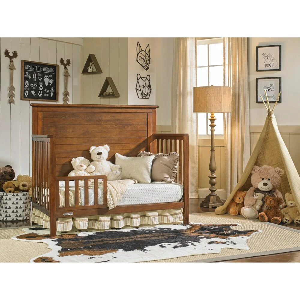 Fisher-Price Quinn Convertible Crib, Rustic Brown