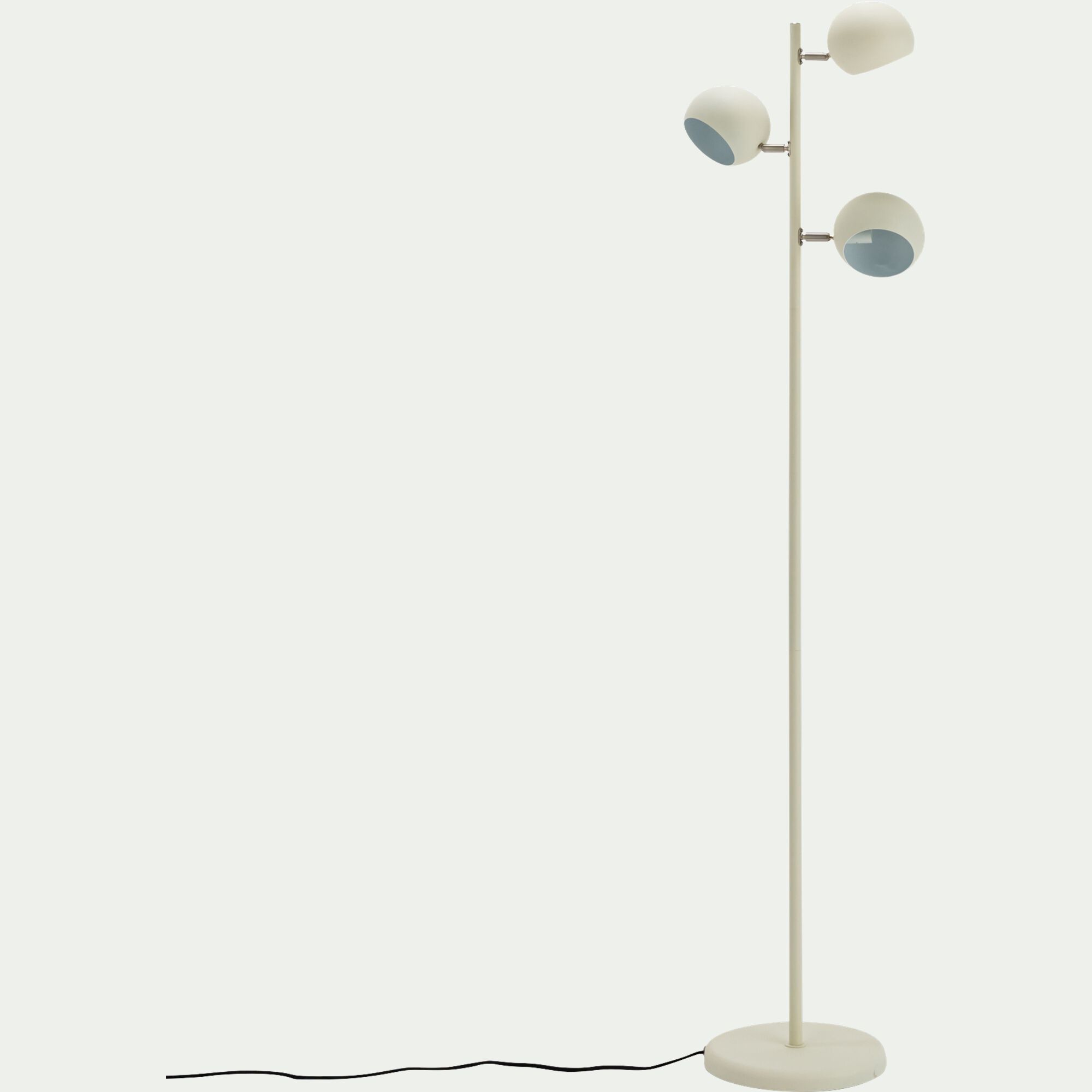 LUCCA - Lampadaire électrifiée en acier h162cm - beige